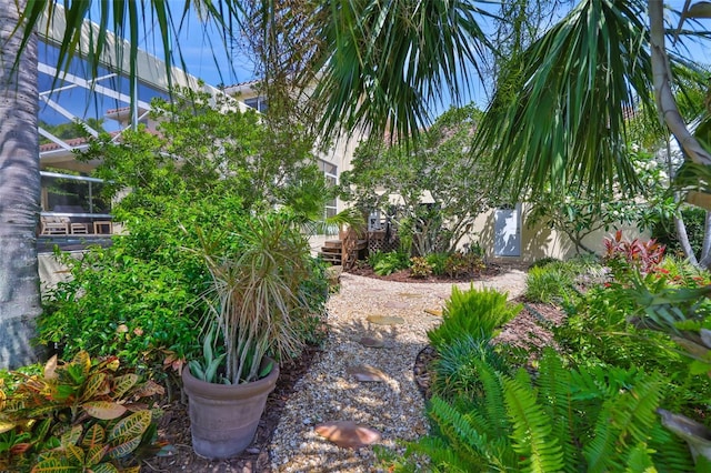 6468 Rubia Cir, Apollo Beach, FL 33572 - view of yard with a deck