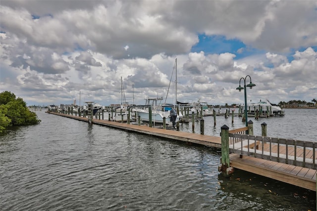 6468 Rubia Cir, Apollo Beach, FL 33572 - dock area with a water view and boat lift