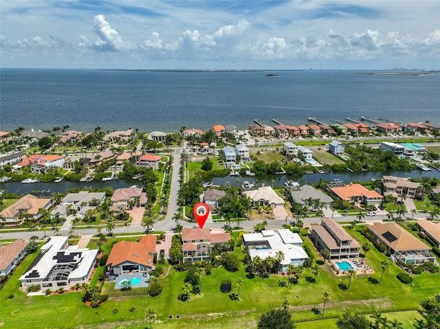 6468 Rubia Cir, Apollo Beach, FL 33572 - aerial view of residential area with a large body of water