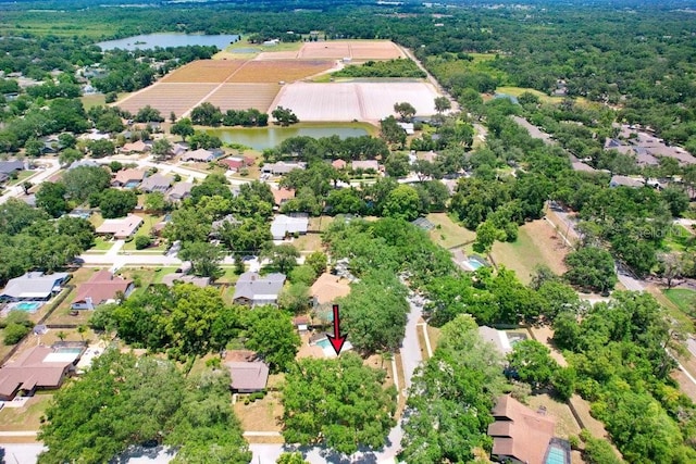 107 Halton Cir, Seffner, FL 33584 - aerial perspective of suburban area featuring a nearby body of water