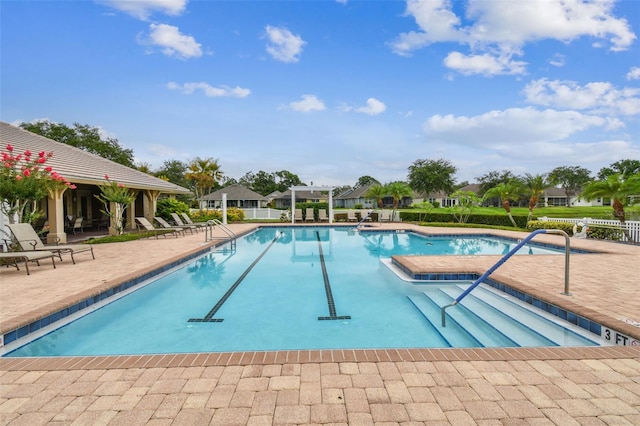 7991 Lake James Blvd, Lakeland, FL 33810 - community pool with a patio area