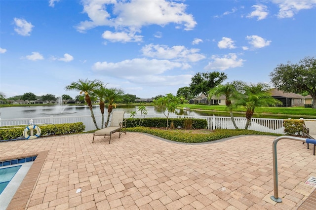 7991 Lake James Blvd, Lakeland, FL 33810 - view of property's community featuring a water view and a patio area