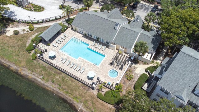 3301 Haviland Ct Unit 203, Palm Harbor, FL 34684 - bird's eye view of a pool area