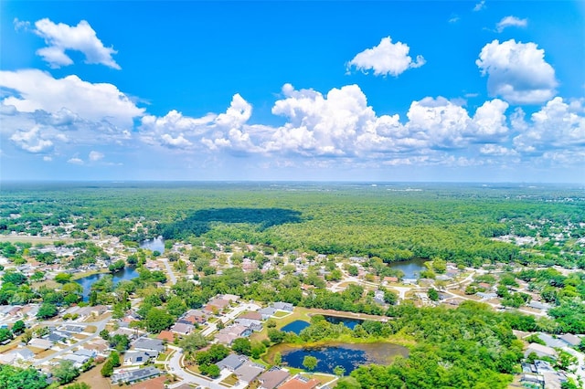 22943 Sills Loop, Land O Lakes, FL 34639 - aerial perspective of suburban area with a nearby body of water and a forest