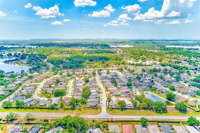 22943 Sills Loop, Land O Lakes, FL 34639 - aerial perspective of suburban area featuring a large body of water