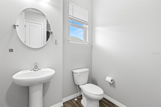 807 Callista Cay Loop, Tarpon Springs, FL 34689 - half bathroom with wood finished floors, baseboards, and toilet