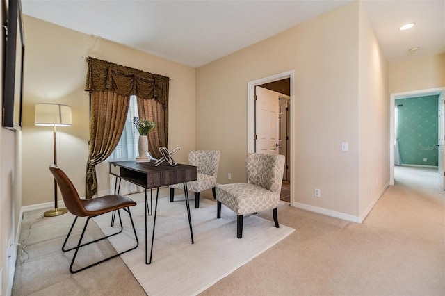 2354 Messenger Cir, Safety Harbor, FL 34695 - home office with light colored carpet and baseboards