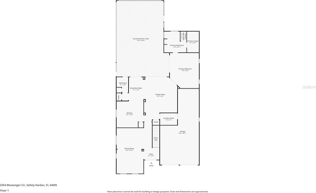2354 Messenger Cir, Safety Harbor, FL 34695 - home floor plan