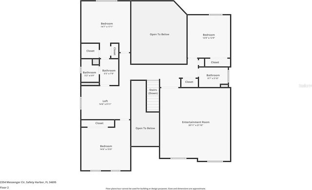 2354 Messenger Cir, Safety Harbor, FL 34695 - room layout