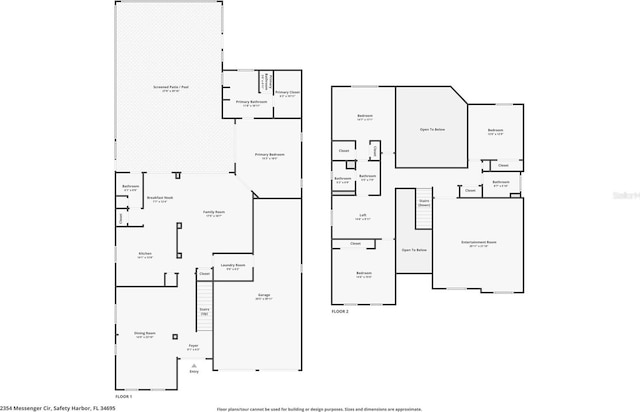 2354 Messenger Cir, Safety Harbor, FL 34695 - floor plan / room layout