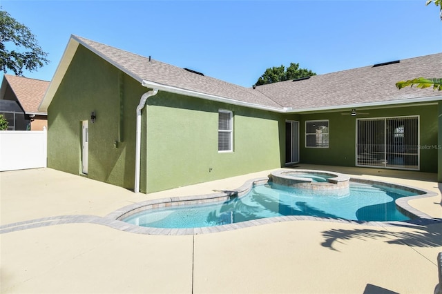 9709 Bay Colony Dr, Riverview, FL 33578 - view of pool featuring a patio area and a pool with connected hot tub