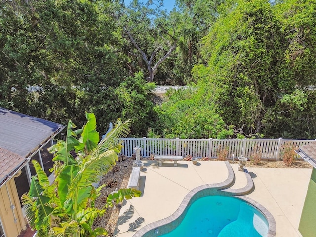 9709 Bay Colony Dr, Riverview, FL 33578 - view of swimming pool with a patio area