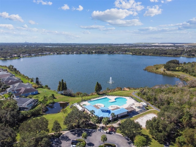 9709 Bay Colony Dr, Riverview, FL 33578 - bird's eye view of a large body of water and a pool
