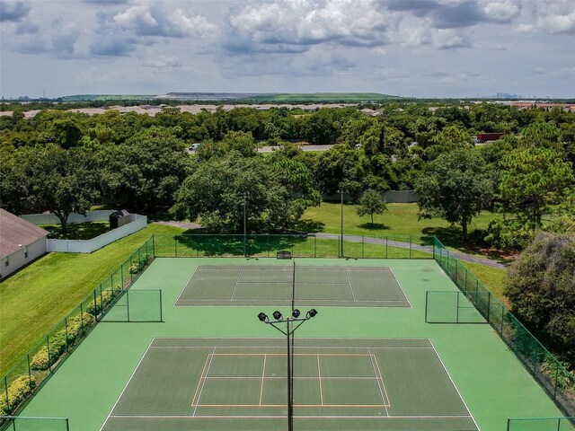 9709 Bay Colony Dr, Riverview, FL 33578 - view of tennis court
