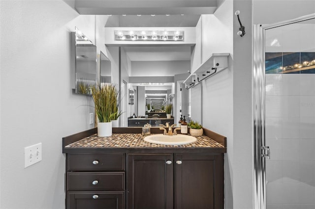 12009 Wandsworth Dr, Tampa, FL 33626 - full bath with a stall shower and vanity