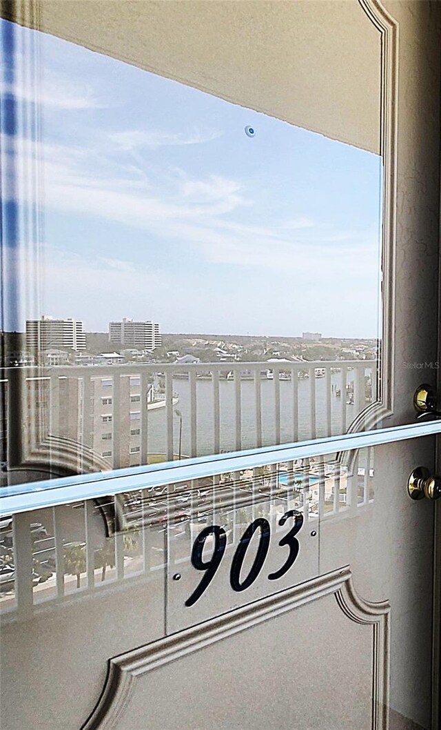 6060 Shore Blvd S Unit 903, Gulfport, FL 33707 - balcony featuring a view of city