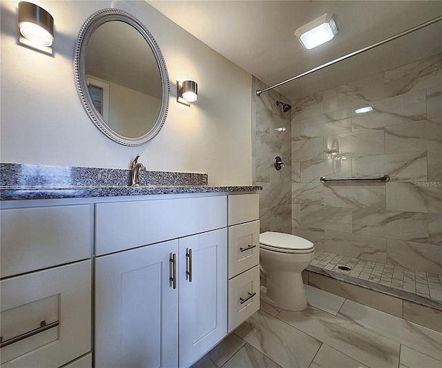 6060 Shore Blvd S Unit 903, Gulfport, FL 33707 - full bath with marble look tiles, vanity, toilet, and tiled shower