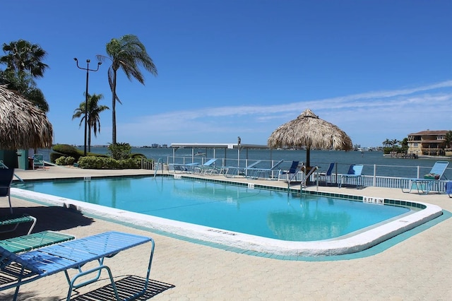 6060 Shore Blvd S Unit 903, Gulfport, FL 33707 - community pool featuring a patio