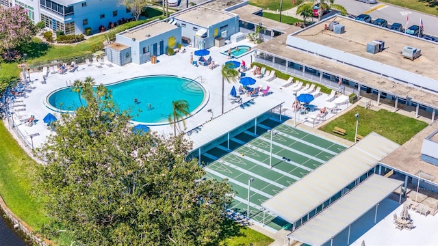 11224 82nd Ave Unit 104, Seminole, FL 33772 - aerial view of a pool