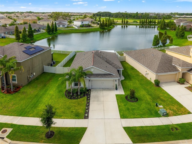 10512 Fuzzy Cattail St, Riverview, FL 33578 - aerial view of residential area featuring a large body of water