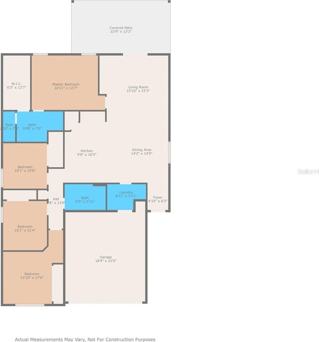 10512 Fuzzy Cattail St, Riverview, FL 33578 - floor plan / room layout