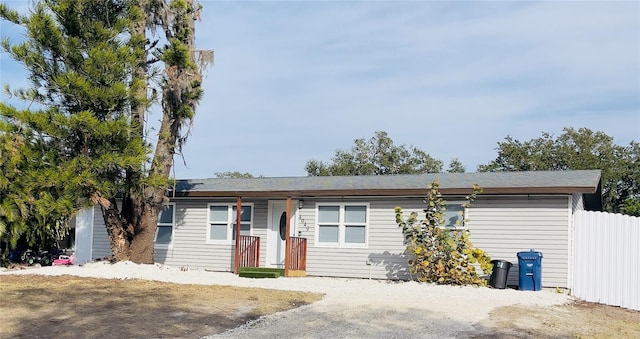 4049 Ponea Dr, Sarasota, FL 34241 - view of ranch-style home