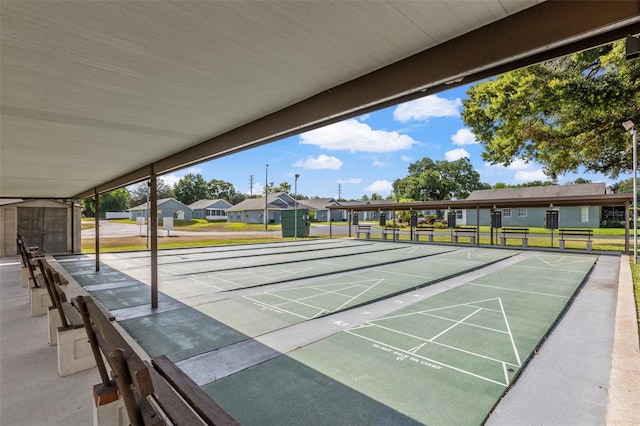 6550 Teak Ct, Zephyrhills, FL 33542 - view of home's community featuring a residential view and shuffleboard