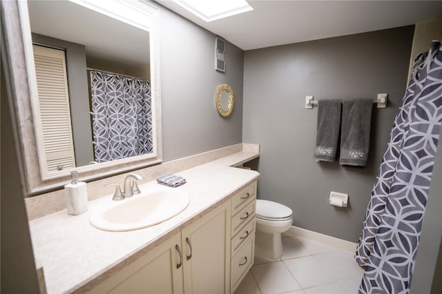 1846 Golfview Dr Unit 1846, Tarpon Springs, FL 34689 - bathroom featuring vanity, toilet, tile patterned floors, and baseboards