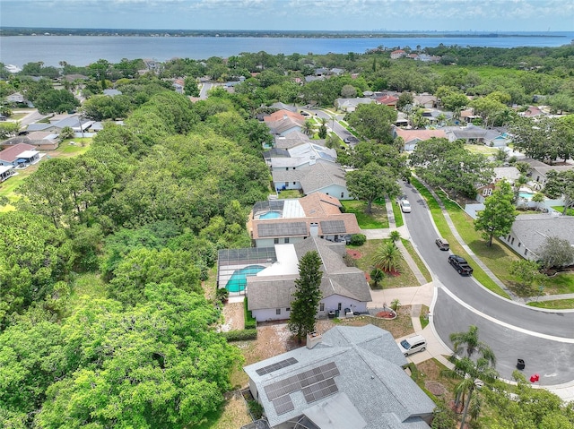 313 Oak Crest Dr, Safety Harbor, FL 34695 - aerial view of residential area with a nearby body of water
