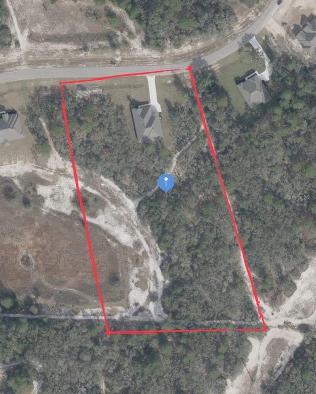 13334 Oldenburg Dr, Hudson, FL 34667 - map / location featuring property boundaries highlighted