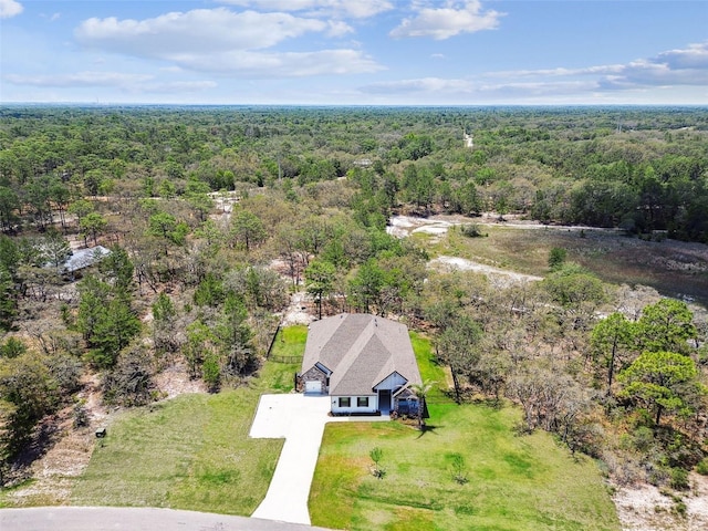 13334 Oldenburg Dr, Hudson, FL 34667 - aerial view of property and surrounding area featuring a heavily wooded area