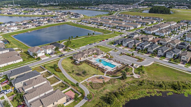 8719 Winning Fields Rd, New Port Richey, FL 34655 - view of property location with a nearby body of water, nearby suburban area, and a pool area
