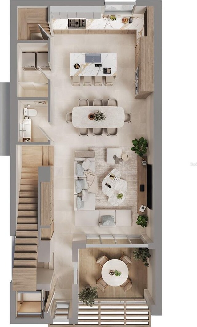 1028 Sunset Point Rd Unit R4, Clearwater, FL 33755 - view of floor plan / room layout