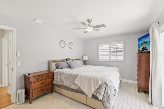3966 High Bluff Dr, Largo, FL 33770 - bedroom with ceiling fan