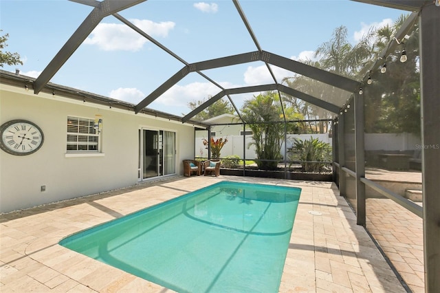 3966 High Bluff Dr, Largo, FL 33770 - view of pool with a patio area and glass enclosure