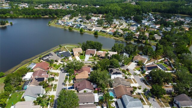 11641 Branch Mooring Dr, Tampa, FL 33635 - aerial overview of property's location with nearby suburban area and a nearby body of water