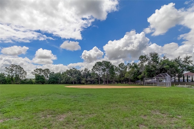 11641 Branch Mooring Dr, Tampa, FL 33635 - view of yard featuring a sport area and view of wooded area