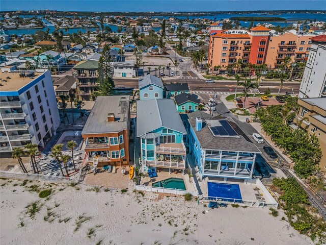 13303 Gulf Ln, Madeira Beach, FL 33708 - drone / aerial view of a pool area