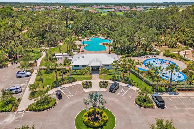 10945 High Noon Trl, Parrish, FL 34219 - aerial view of a pool area