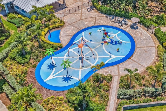 10945 High Noon Trl, Parrish, FL 34219 - aerial view of a pool area