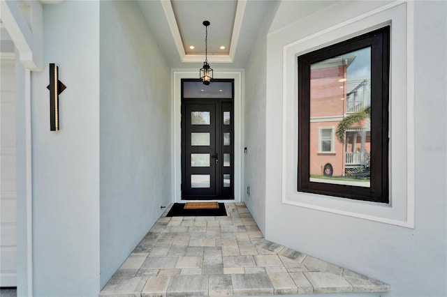 6520 Simone Shores Cir, Apollo Beach, FL 33572 - view of exterior entry with stucco siding