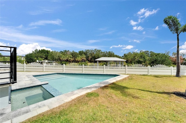 6520 Simone Shores Cir, Apollo Beach, FL 33572 - view of pool featuring a pool with connected hot tub