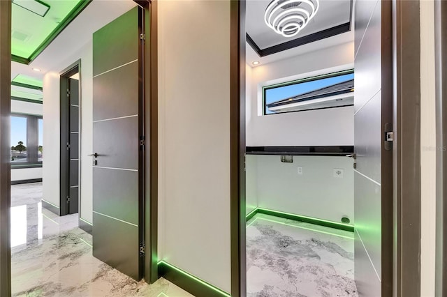 6526 Simone Shores Cir, Apollo Beach, FL 33572 - bathroom with marble tiled floors
