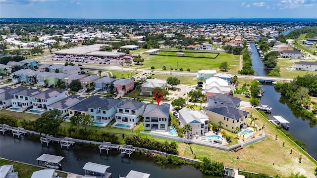 6526 Simone Shores Cir, Apollo Beach, FL 33572 - aerial view of residential area featuring a nearby body of water