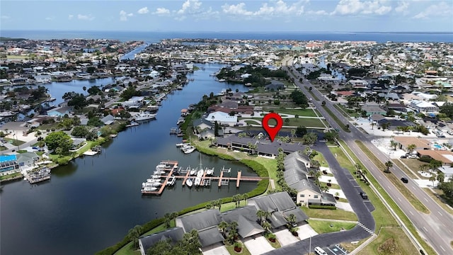 644 Yardarm Dr Unit 22, Apollo Beach, FL 33572 - aerial view of property and surrounding area with a nearby body of water and nearby suburban area