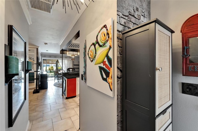 644 Yardarm Dr Unit 22, Apollo Beach, FL 33572 - hall with light tile patterned flooring