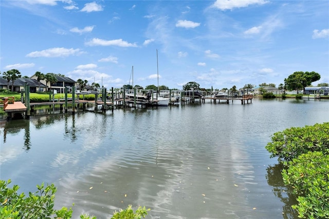 644 Yardarm Dr Unit 22, Apollo Beach, FL 33572 - water view featuring a dock