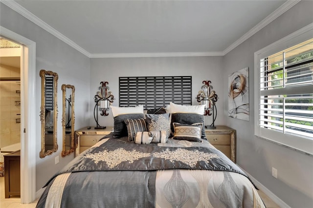 644 Yardarm Dr Unit 22, Apollo Beach, FL 33572 - bedroom with ornamental molding and baseboards