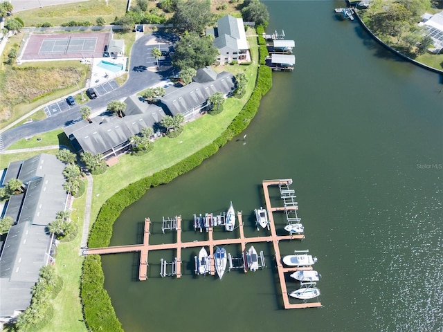 644 Yardarm Dr Unit 22, Apollo Beach, FL 33572 - aerial overview of property's location with a large body of water