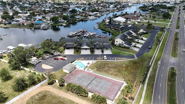 644 Yardarm Dr Unit 22, Apollo Beach, FL 33572 - aerial view of residential area with a nearby body of water